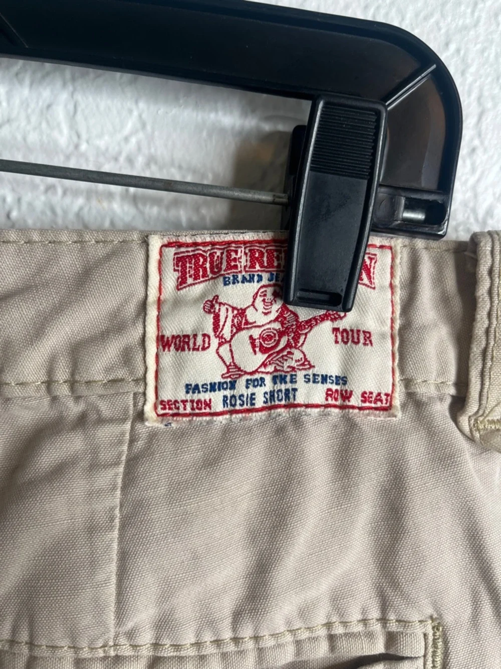 True Religion Rosie Khaki Chino Short Sz 31 - Picture 3 of 5